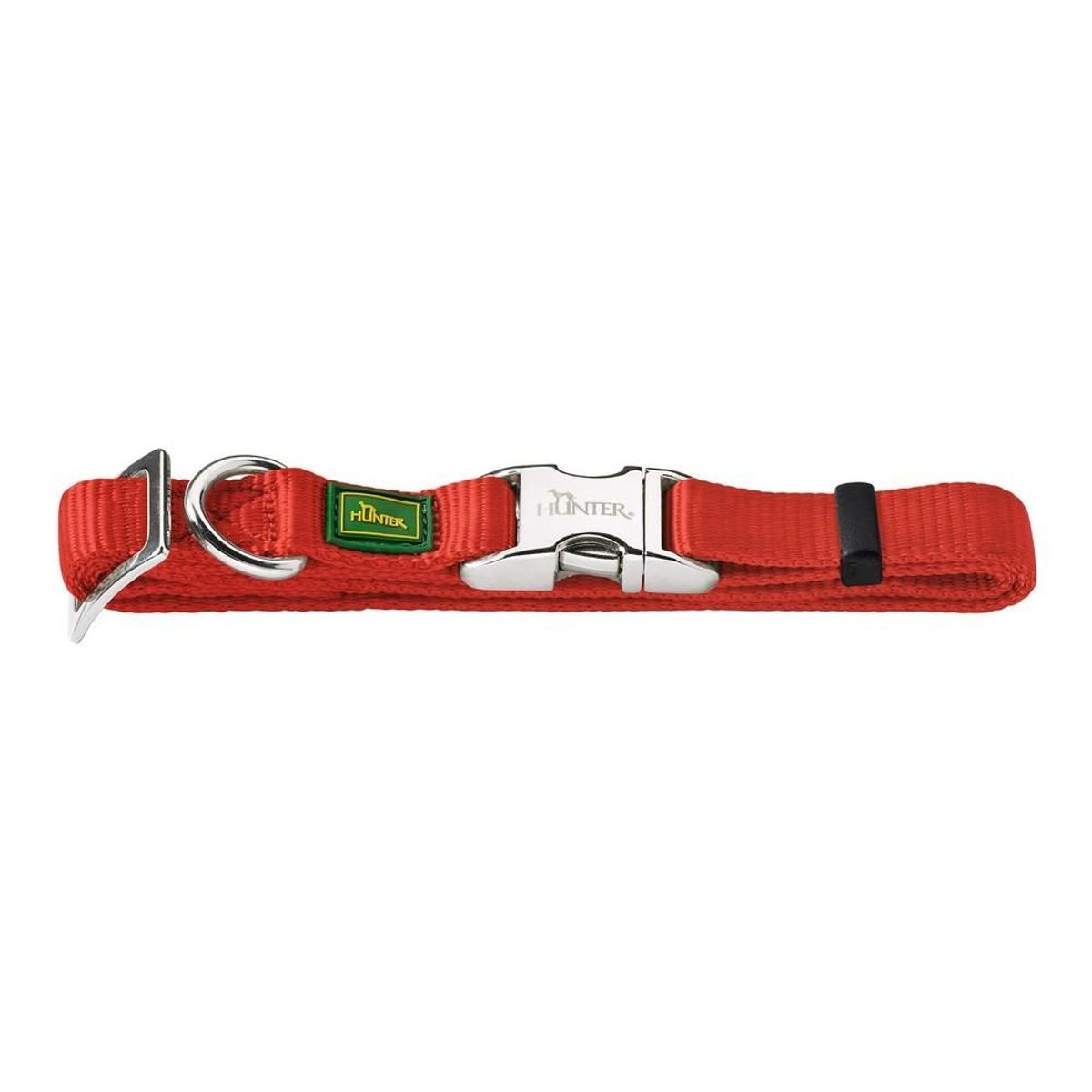 Hundehalsbånd Hunter Basic Alu-Strong Rød Størrelse L (45-65 cm)