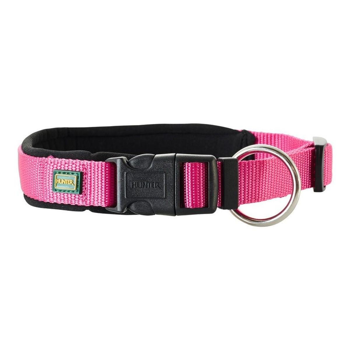 Hundehalsbånd Hunter Neopren Vario Fuchsia (30-35 cm)