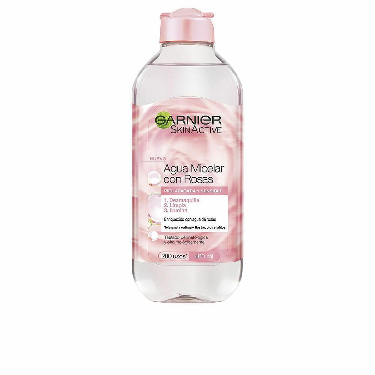 Makeupfjerner micellar vand Garnier Skinactive Agua Rosas Rosevand 400 ml