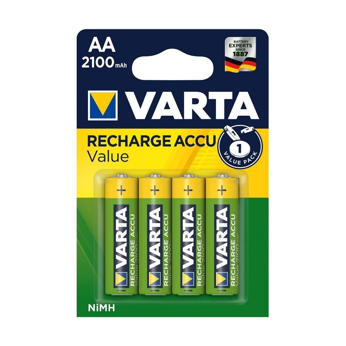 Genopladelige batterier Varta Blx4 2100Mah