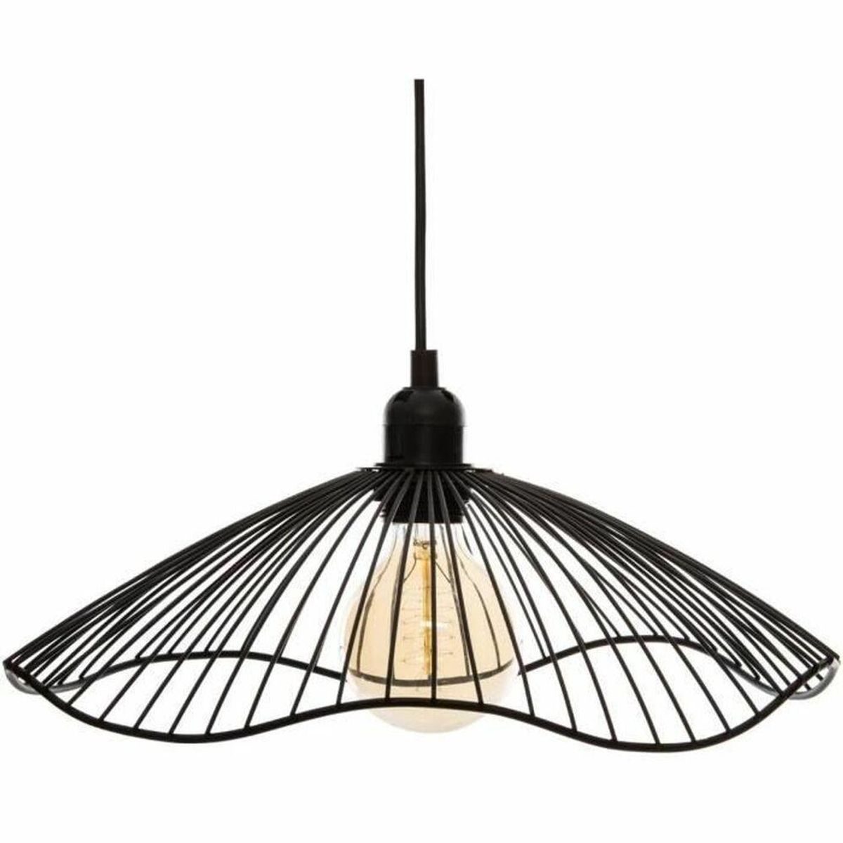 Loftslampe Atmosphera Cháteau 40W Sort Metal (Ø 34 x 15,5 cm)