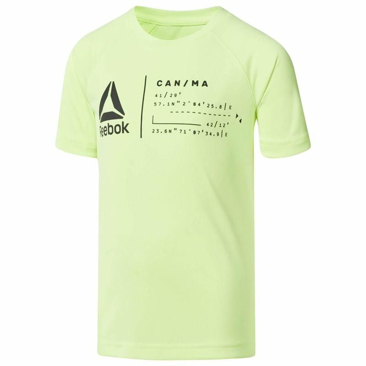 Kortærmet T-shirt til Mænd Reebok Sportswear B Wor Limegrøn S