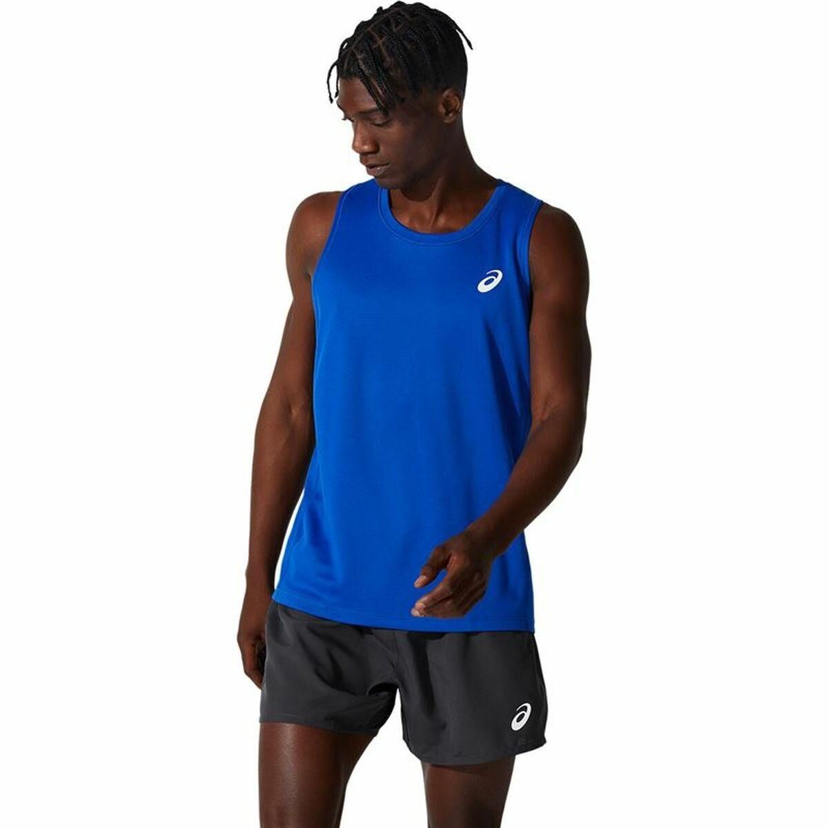 T-shirt til Mænd uden Ærmer Asics Core Singlet Blå S