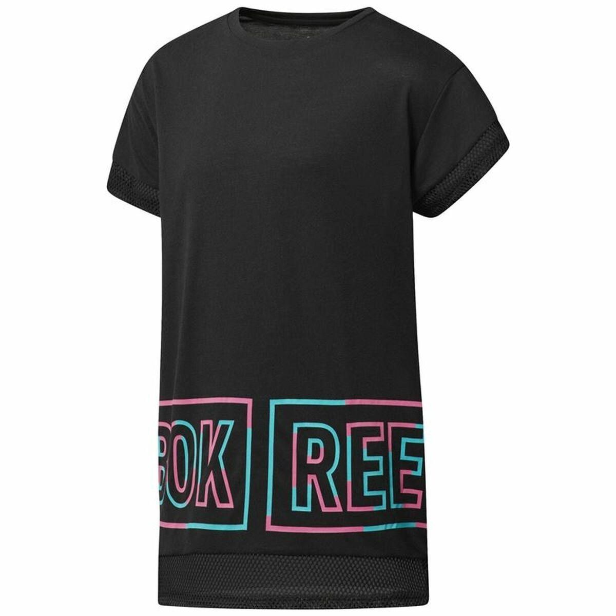 Kortærmet T-shirt til Kvinder Reebok Dance Girls Squad Sort S