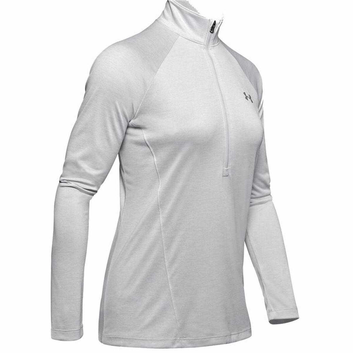 Langærmet T-shirt til Kvinder Under Armour Tech 1/2 Zip Twist L