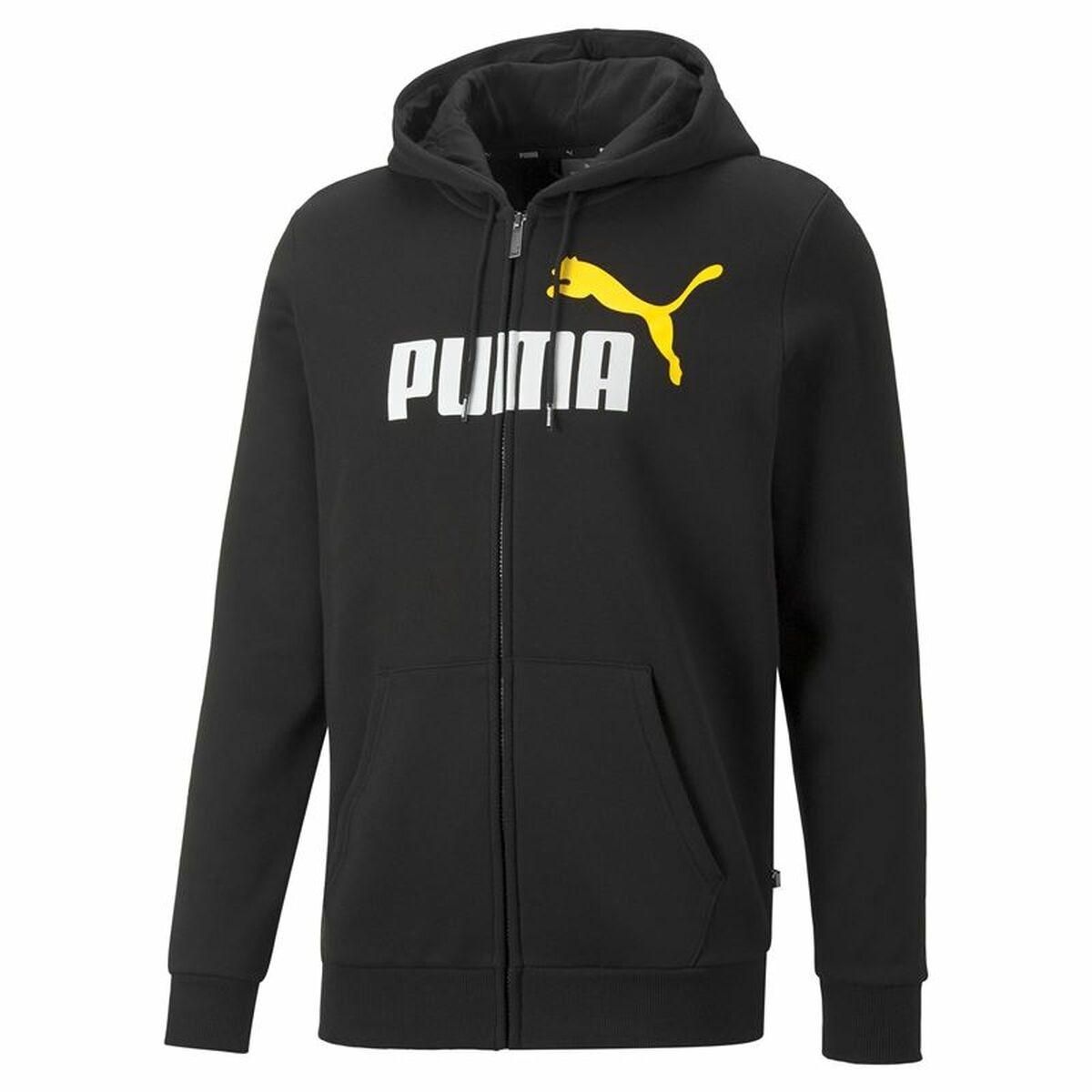 Hættetrøje til Mænd Puma Essentials Two Tone Sort S