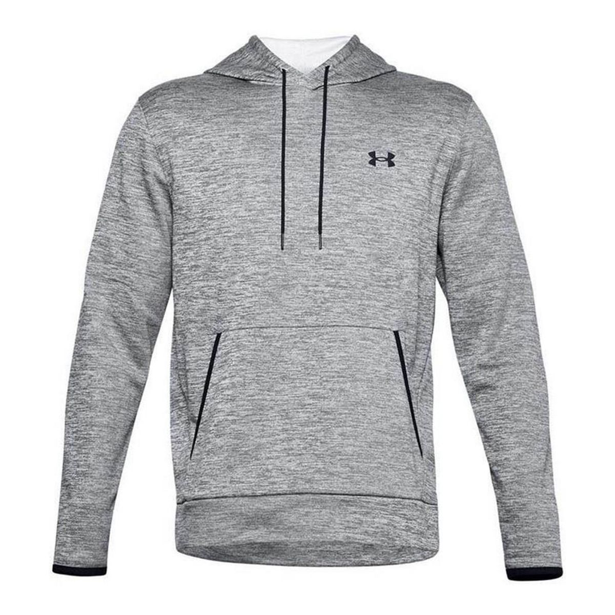 Hættetrøje til Mænd Under Armour Fleece Twist Mørkegrå L