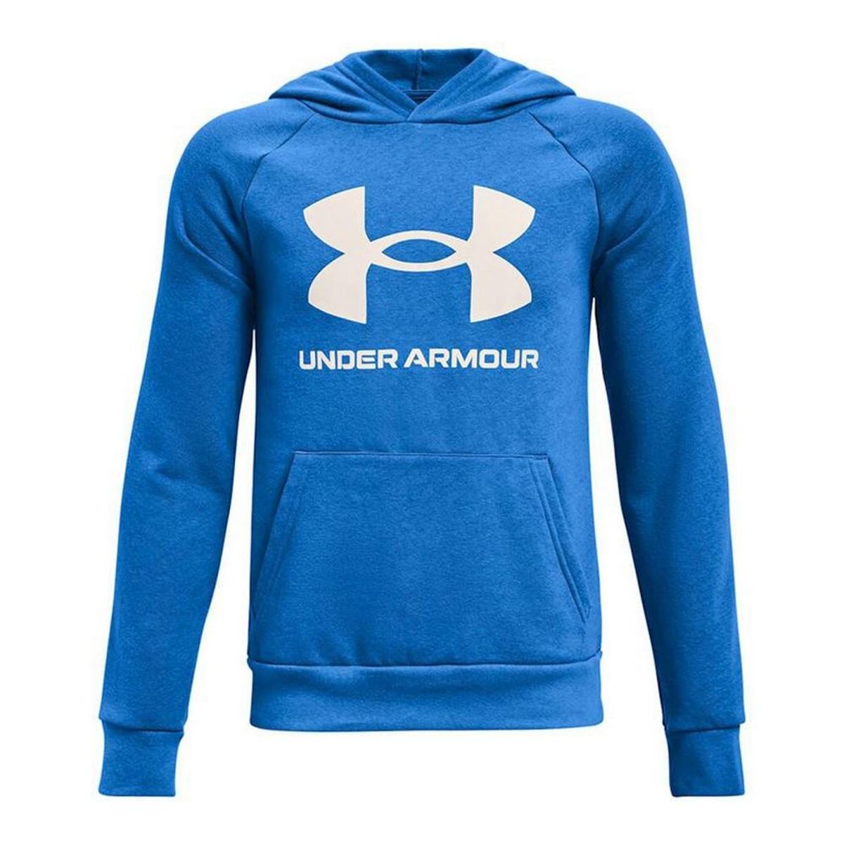 Hættetrøje til Mænd Under Armour Rival Big Logo Blå S