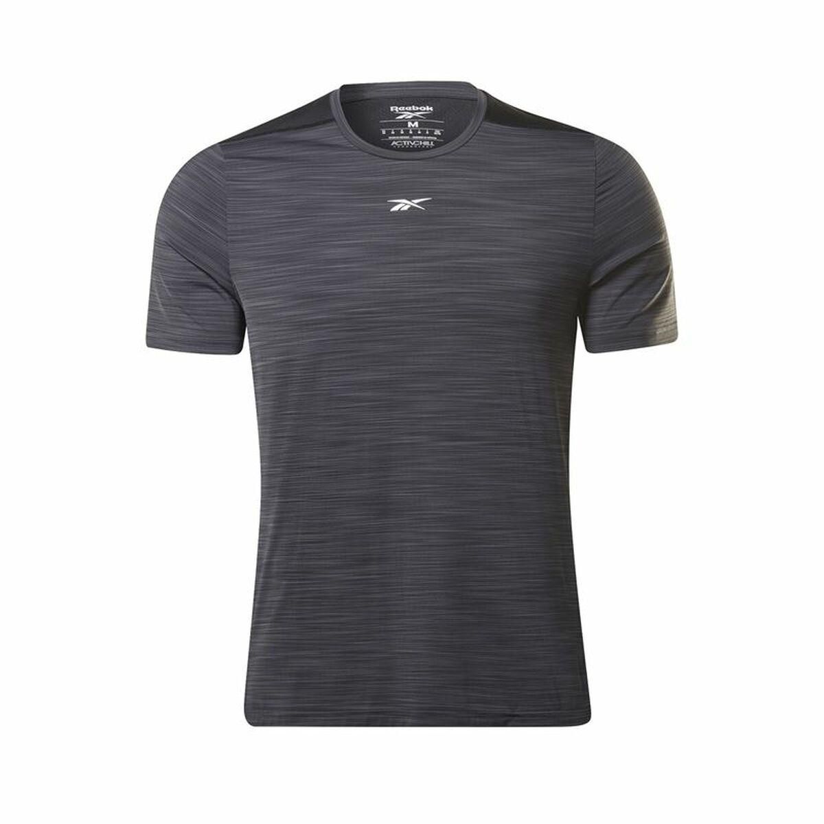 Kortærmet T-shirt til Mænd Reebok tech Style Activchill Move Sort XL