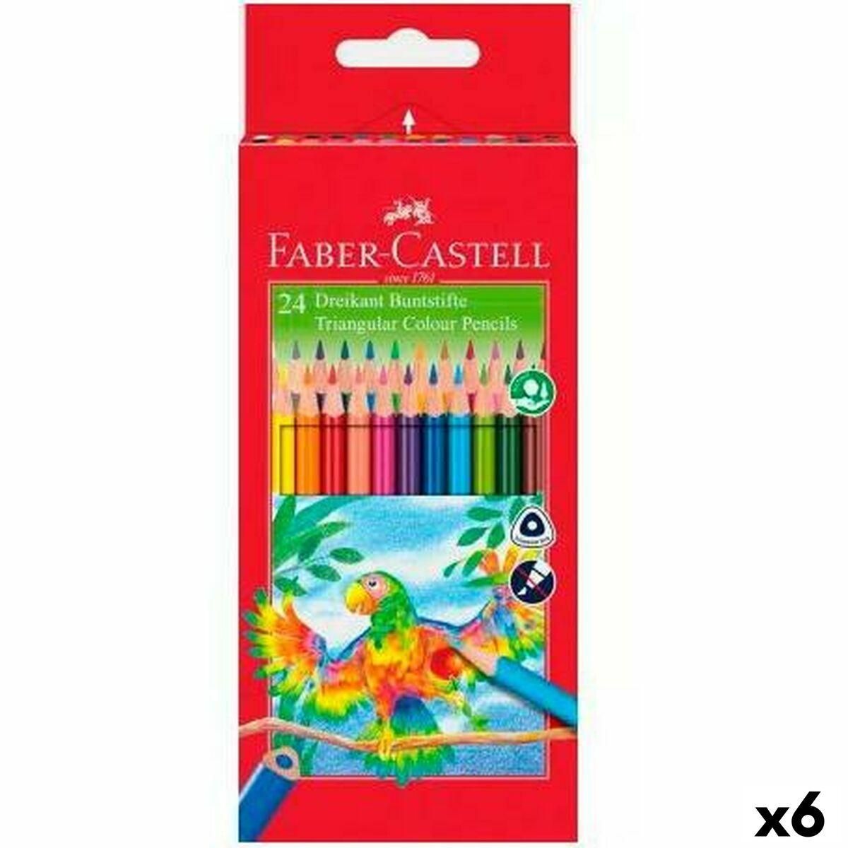 Farveblyanter Faber-Castell Multifarvet 6 Dele