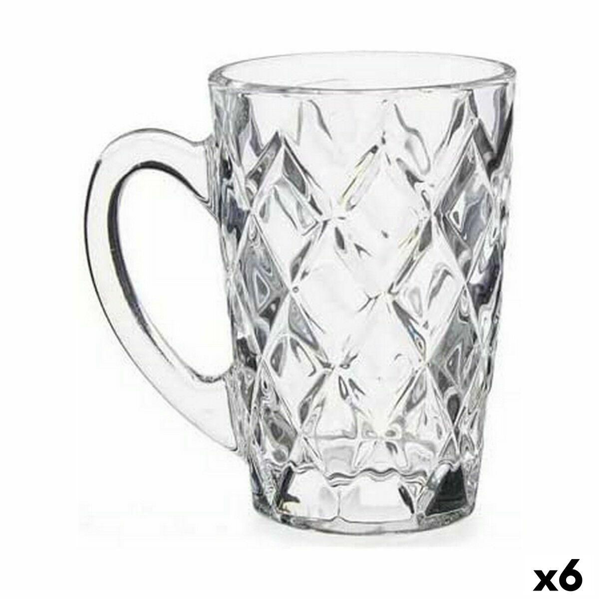 Kop Diamant Gennemsigtig Glas (110 ml) (6 enheder)