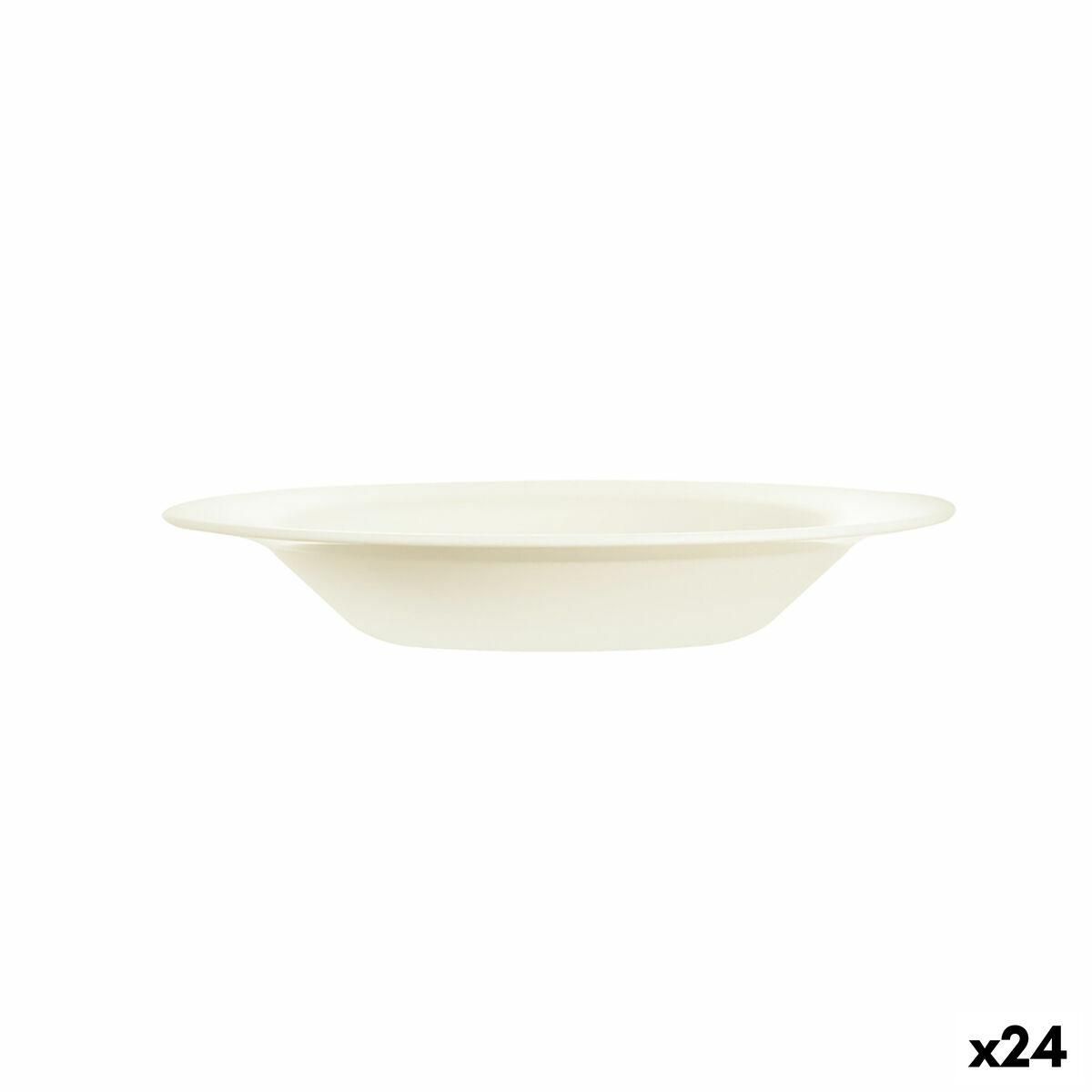 Dyb tallerken Arcoroc Intensity Beige Glas (22 cm) (24 enheder)