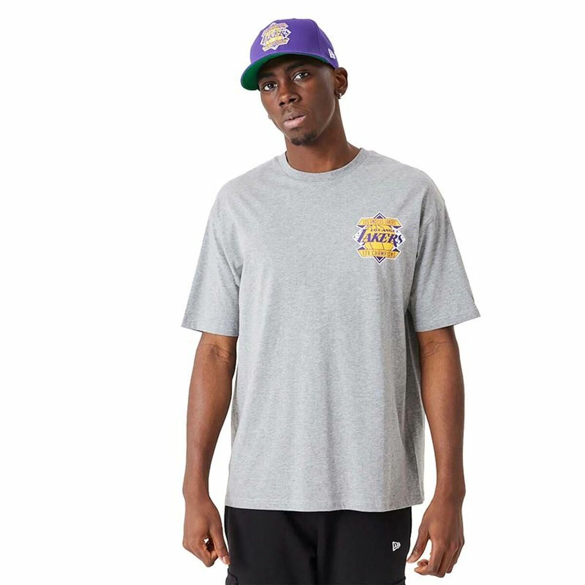 Kortærmet T-shirt til Mænd New Era Championship LA Lakers L