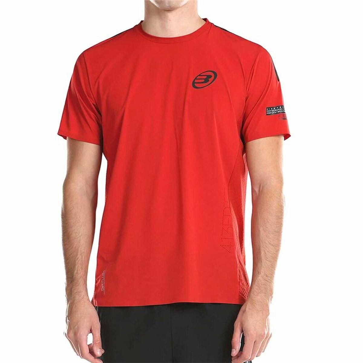 Kortærmet T-shirt til Mænd Bullpadel Odeon Tl Rød S