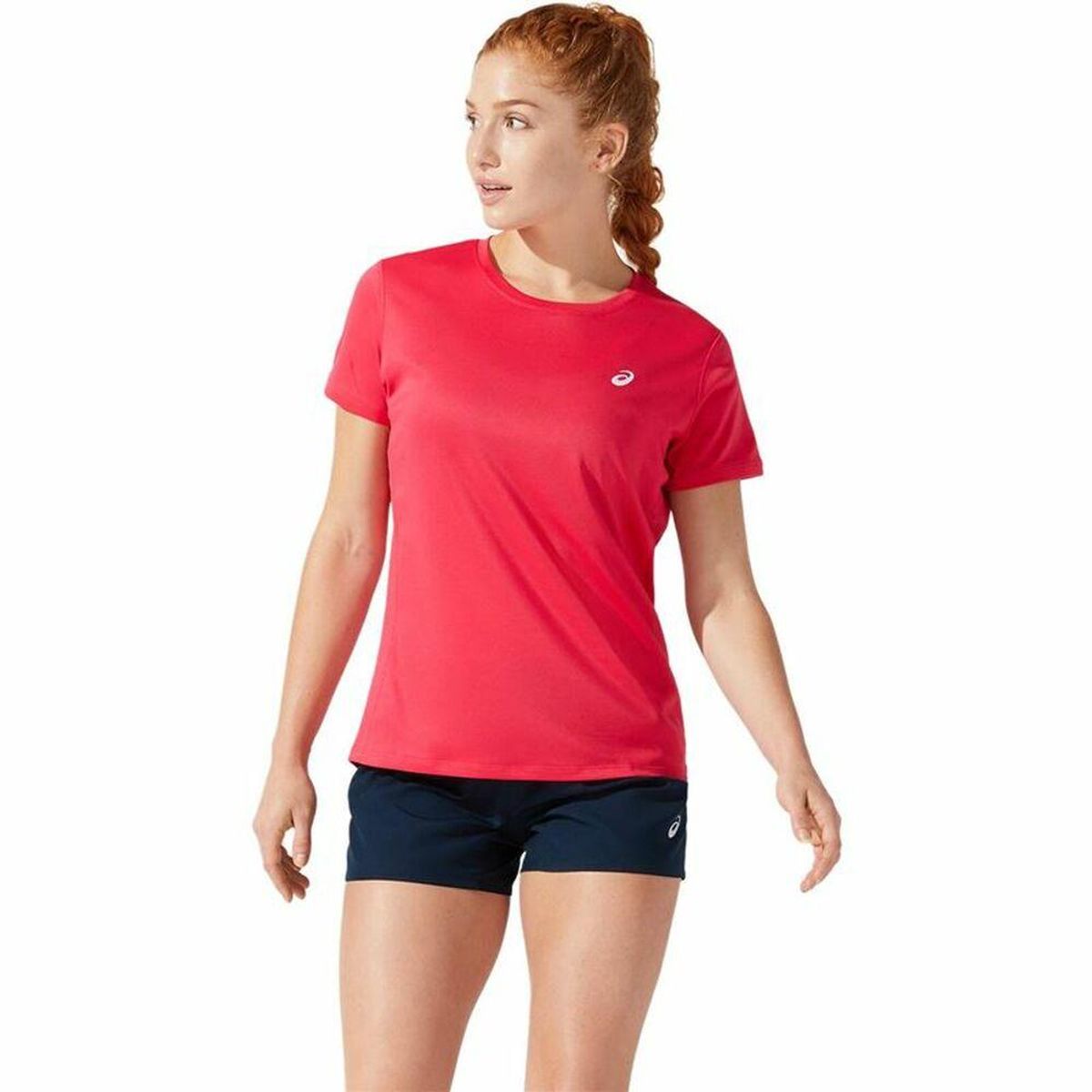 Kortærmet T-shirt til Kvinder Asics Core Højrød S