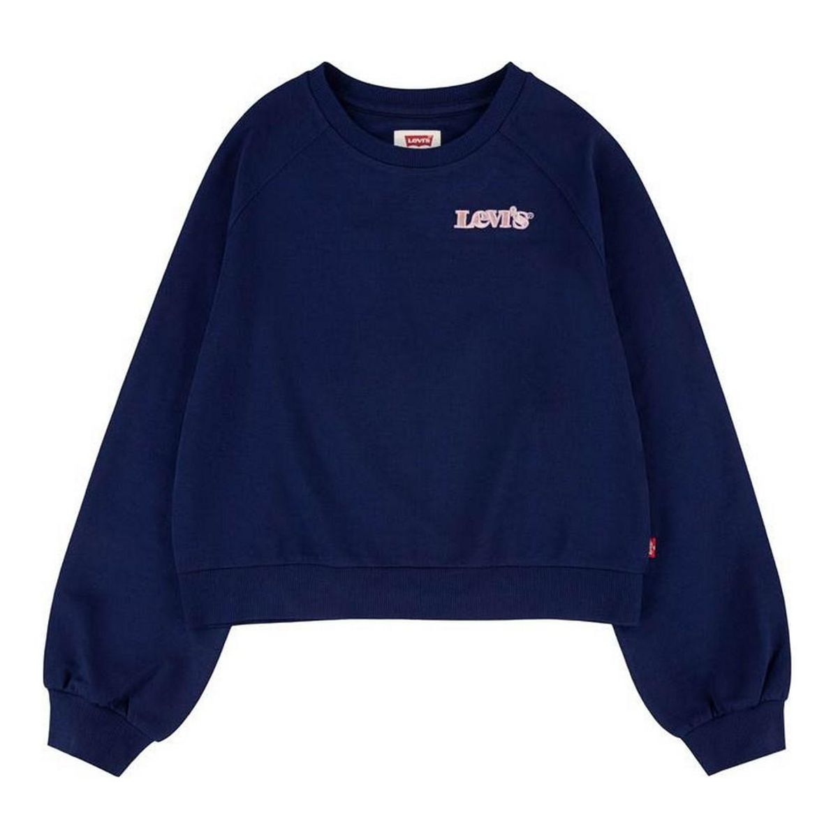 Sweatshirt uden hætte til piger Levi's Benchwarmer Mørkeblå 12 år