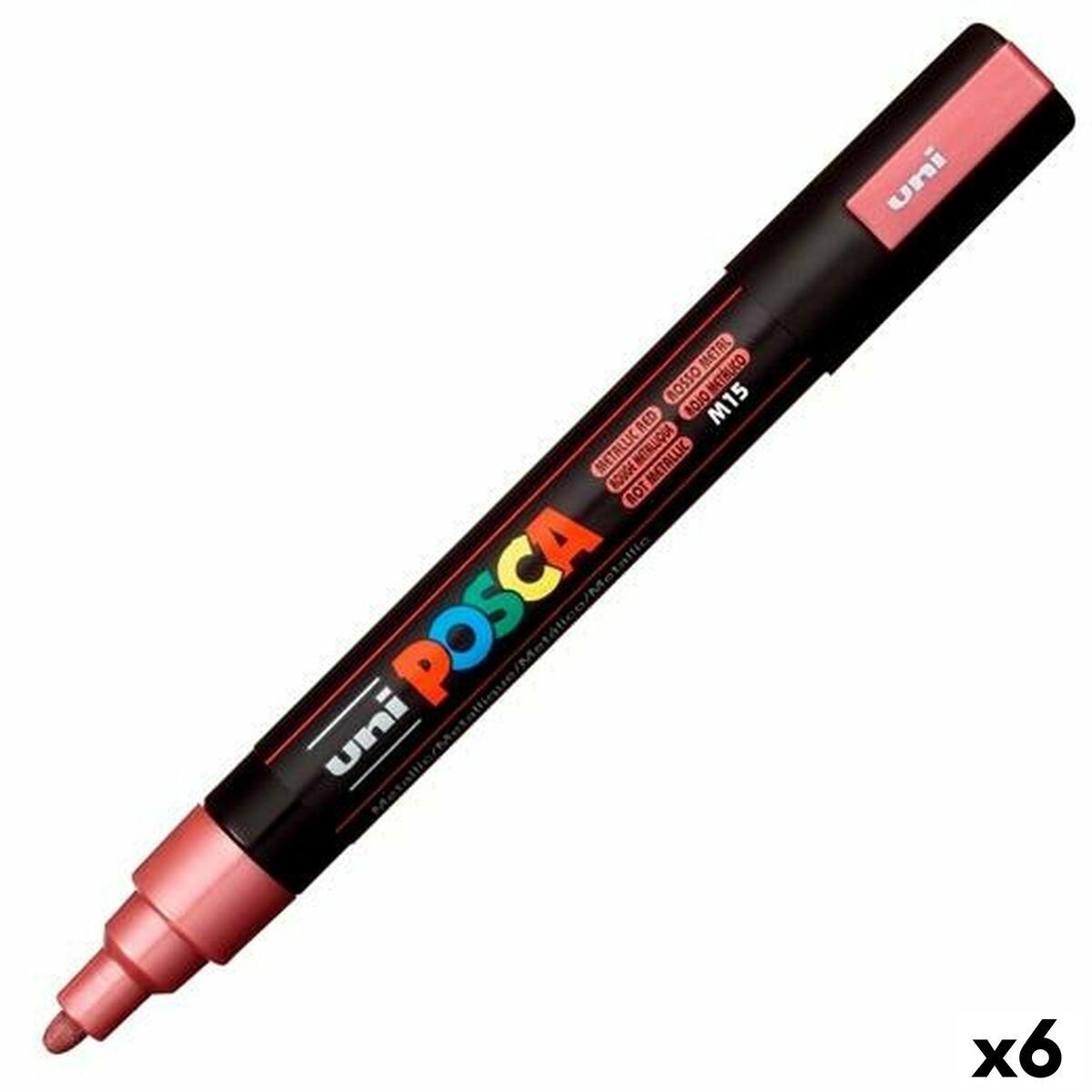 Markør POSCA PC-5M Rød (6 enheder)