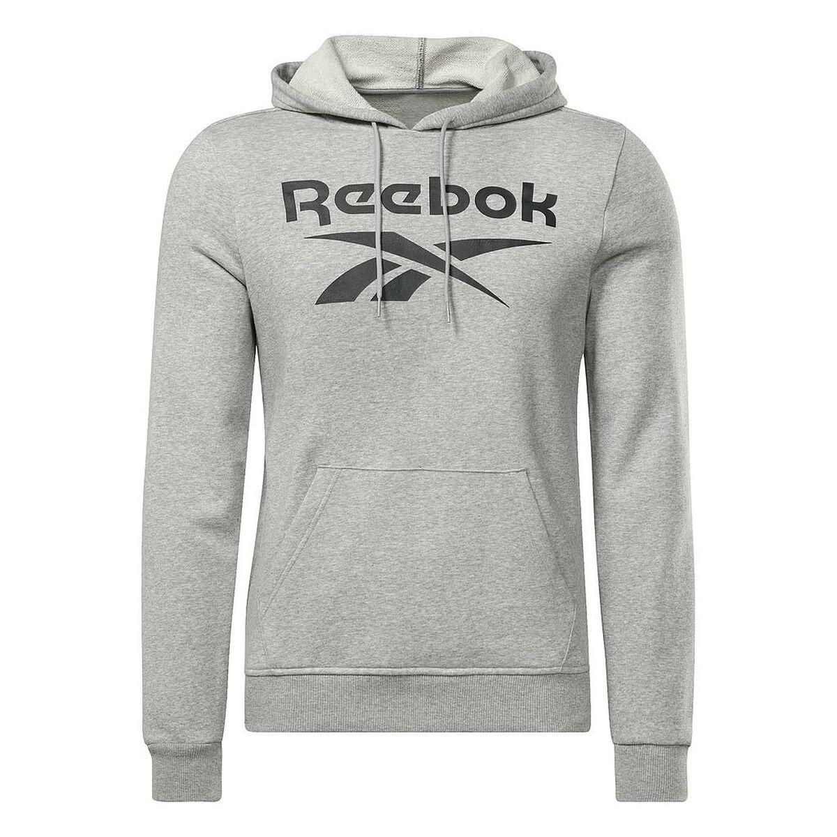 Hættetrøje til Mænd Reebok FT BIG LOGO OTH HZ8786 Grå L