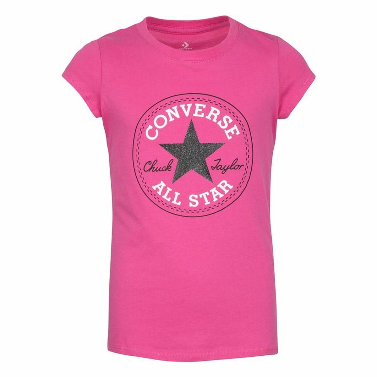 Børne Kortærmet T-shirt Converse Timeless Pink 13-15 år