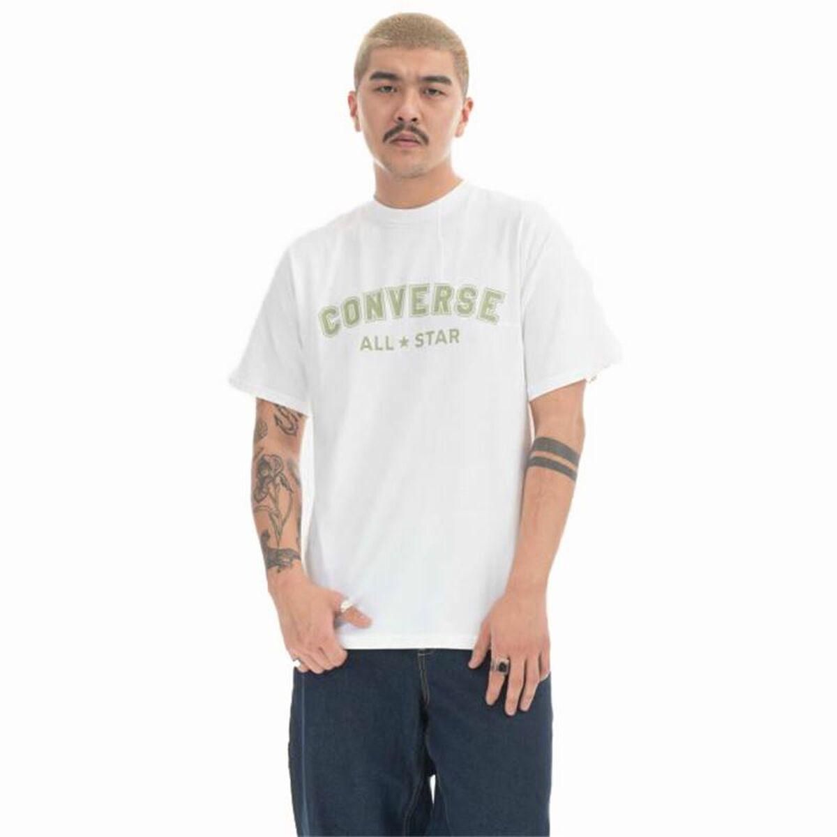 Kortærmet T-shirt til Mænd Converse Classic Fit All Star Single Screen Hvid 2XS