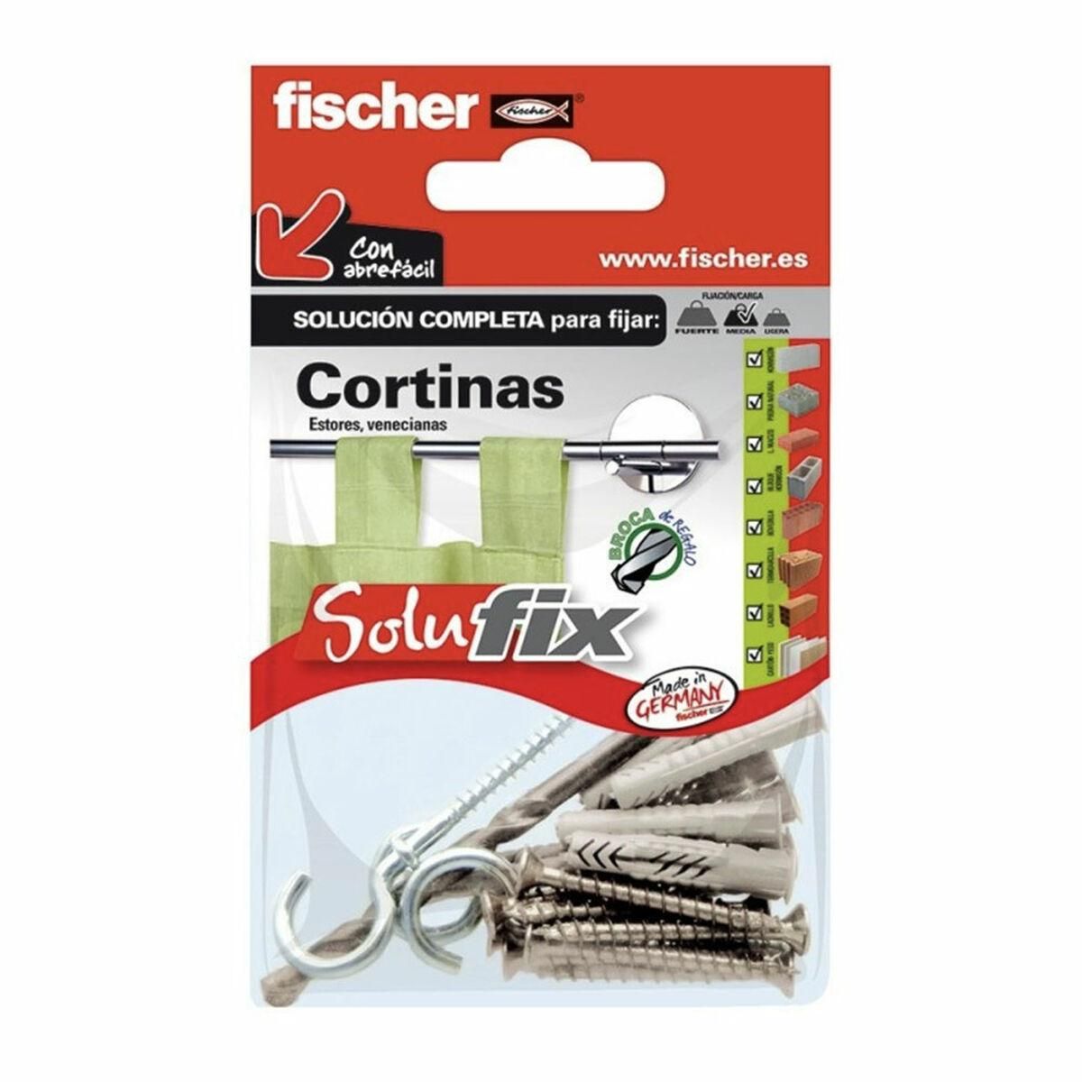 Fastgørelsessæt Fischer Solufix 502687 Gardiner 21 Dele