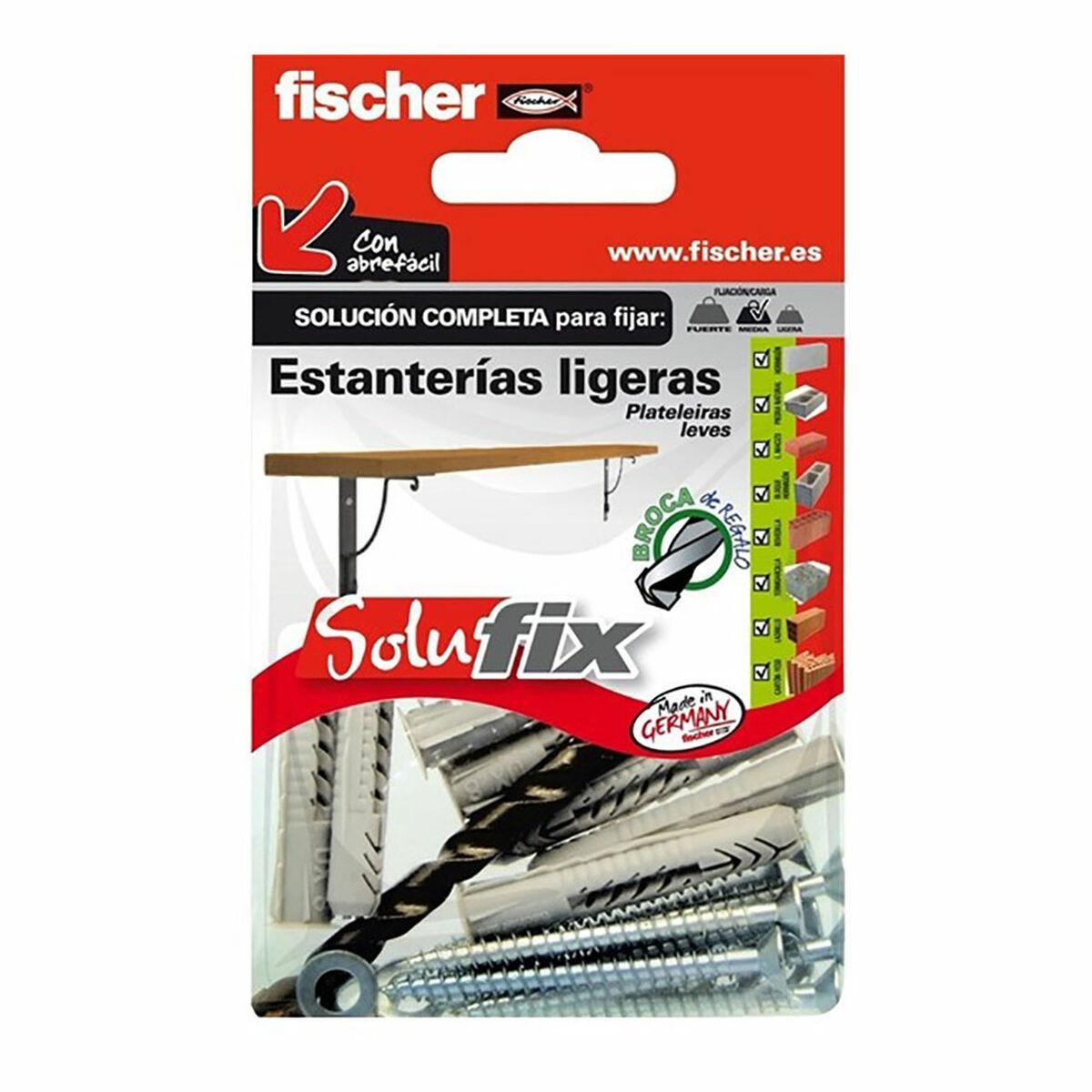 Fastgørelsessæt Fischer Solufix 502685 Hylder 37 Dele