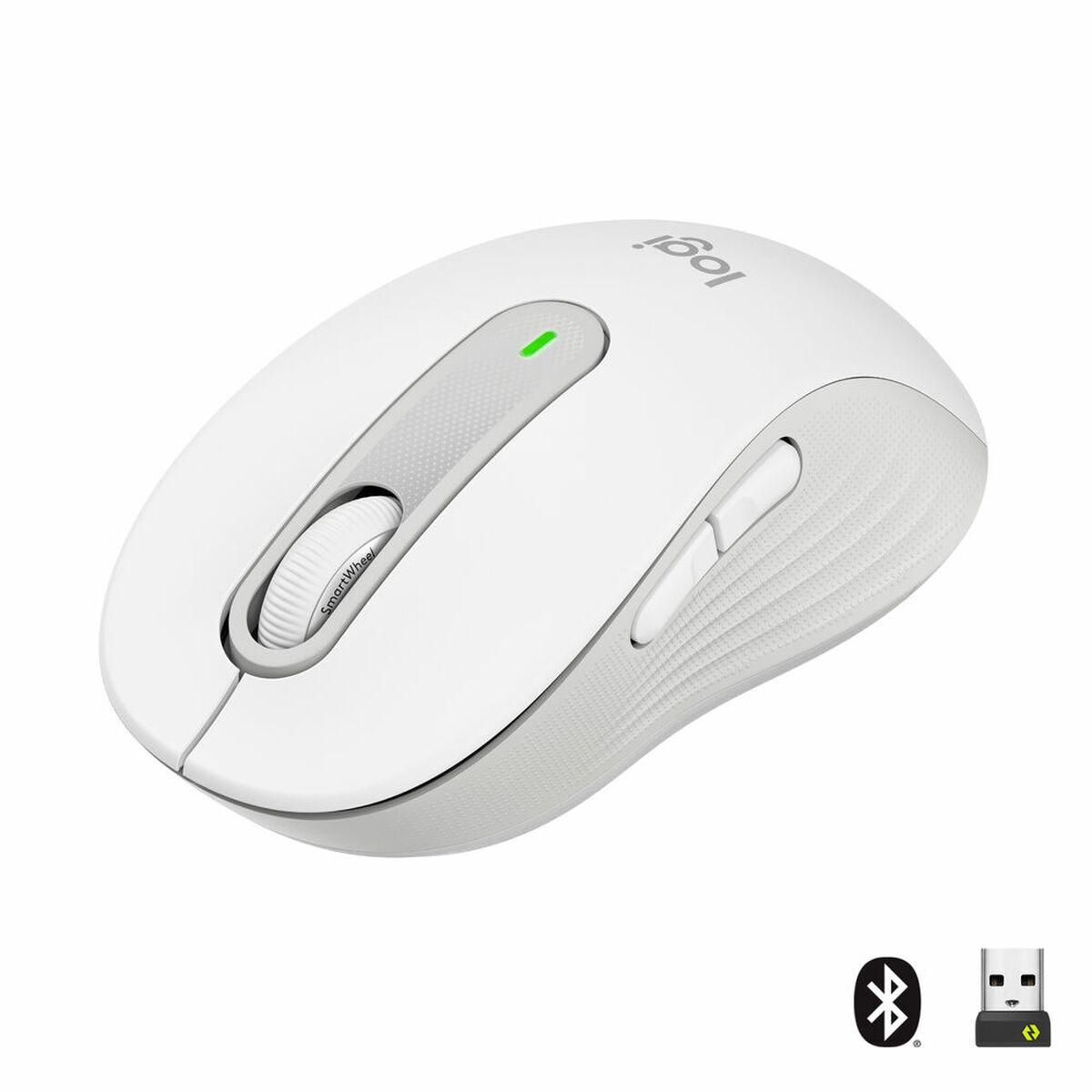 Trådløs mus Logitech 910-006255 Hvid