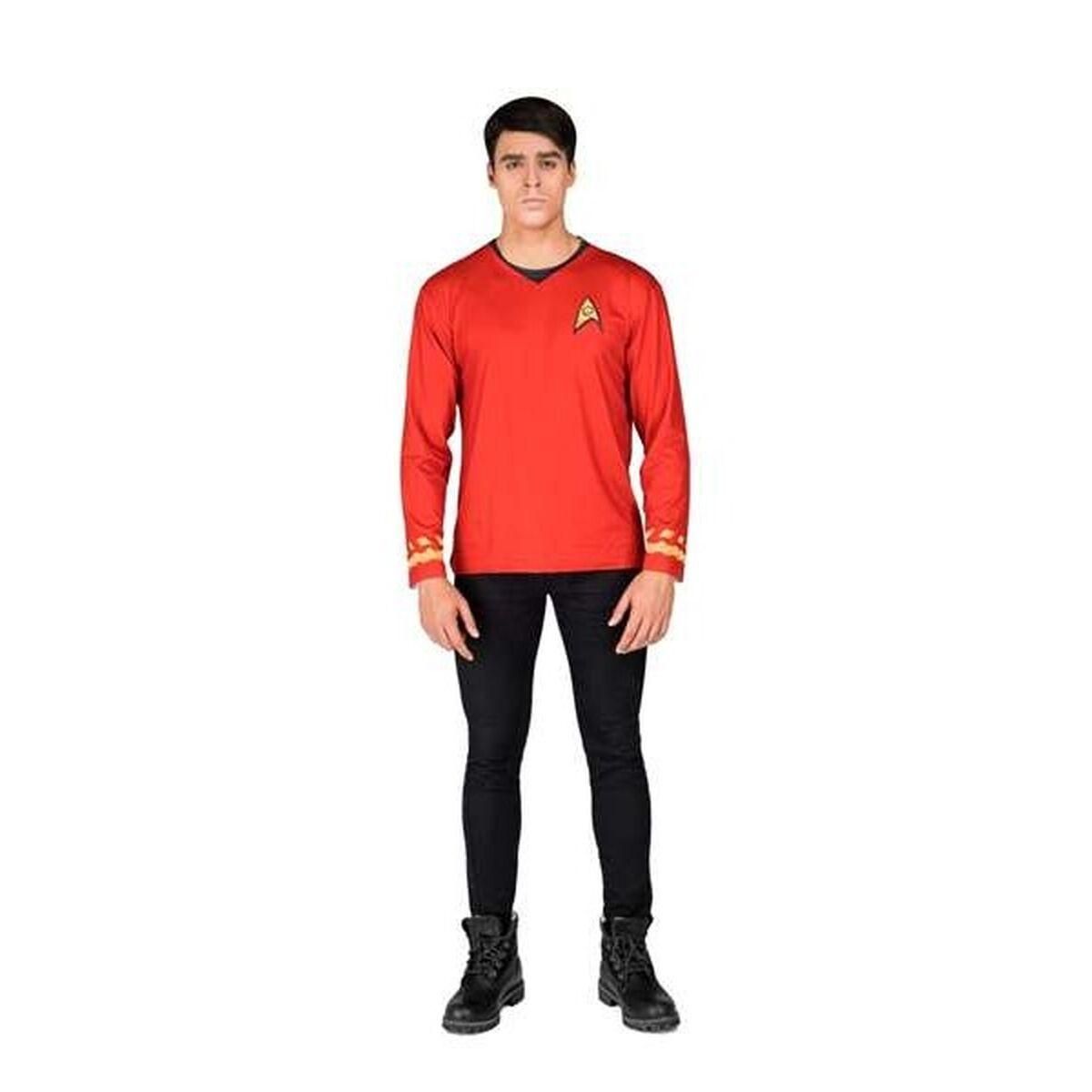 Kostume til børn Star Trek Scotty T-shirt Rød XL