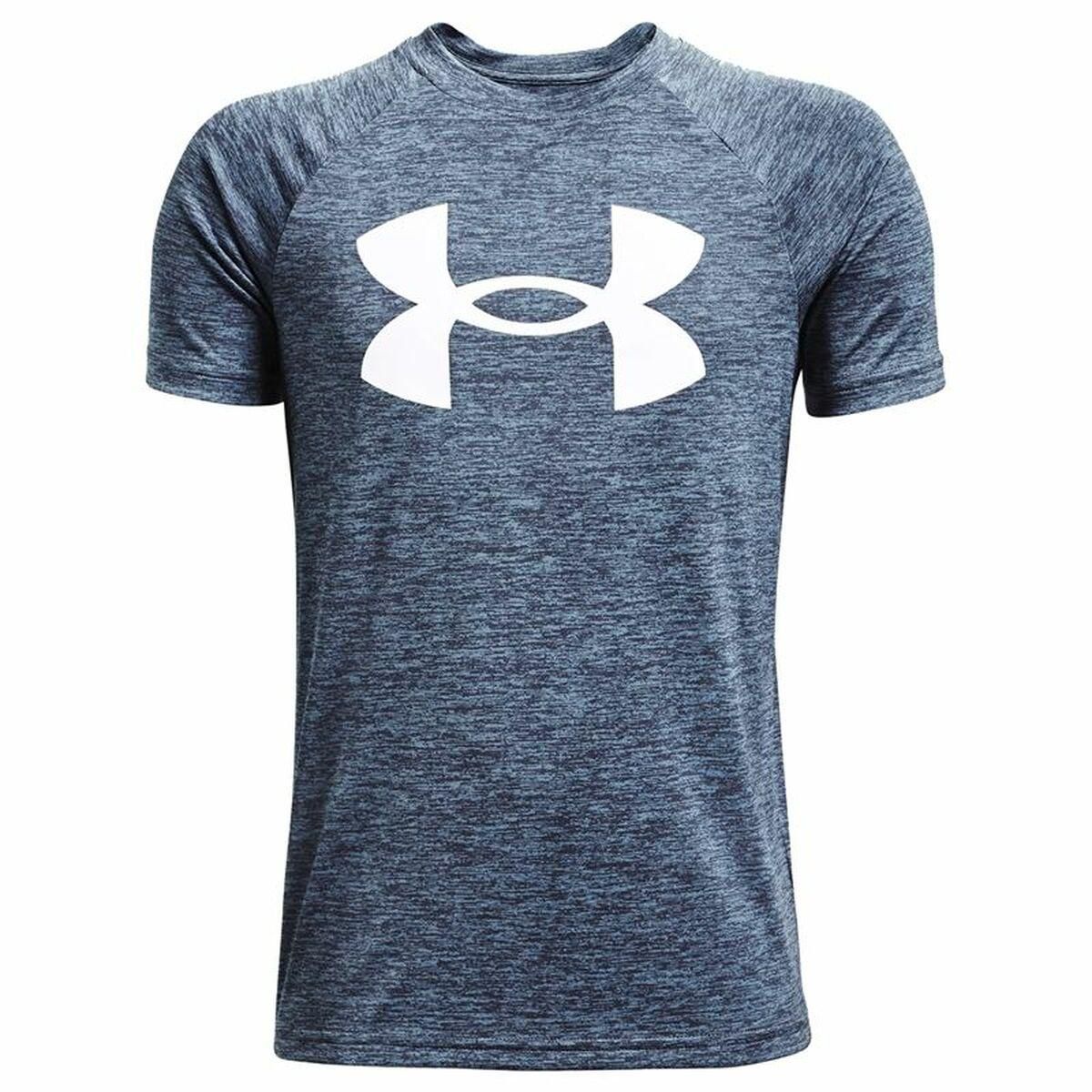 Kortærmet T-shirt til Børn Under Armour Tech Twist SS Blå Indigo 7 år