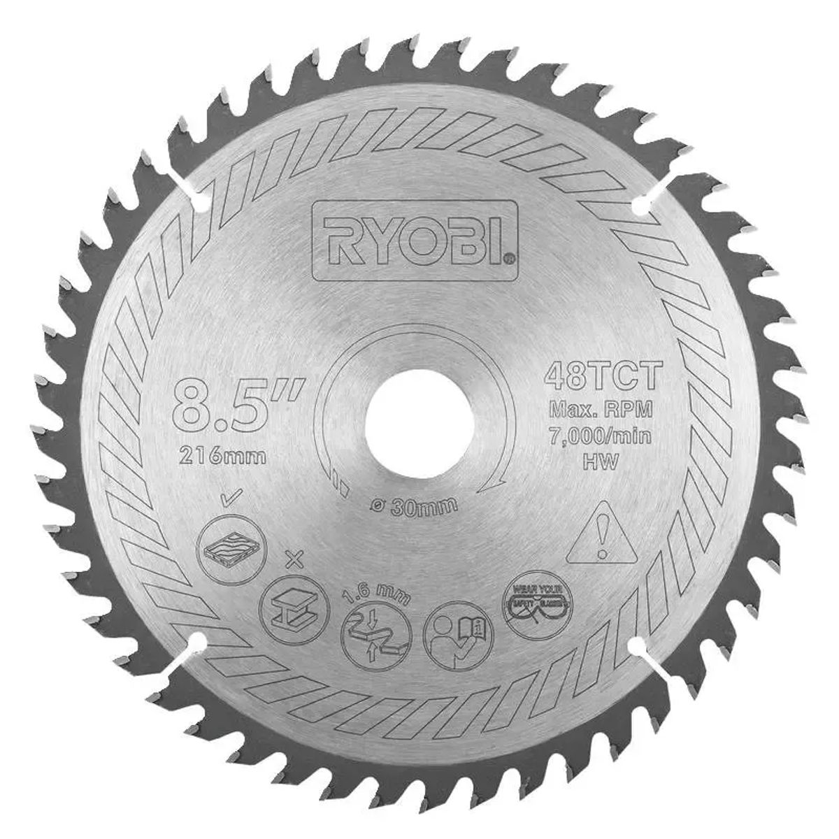 Ryobi Savklinge til kap-/geringssav 216 X 30 mm, 48 tænder - SB216T48A1