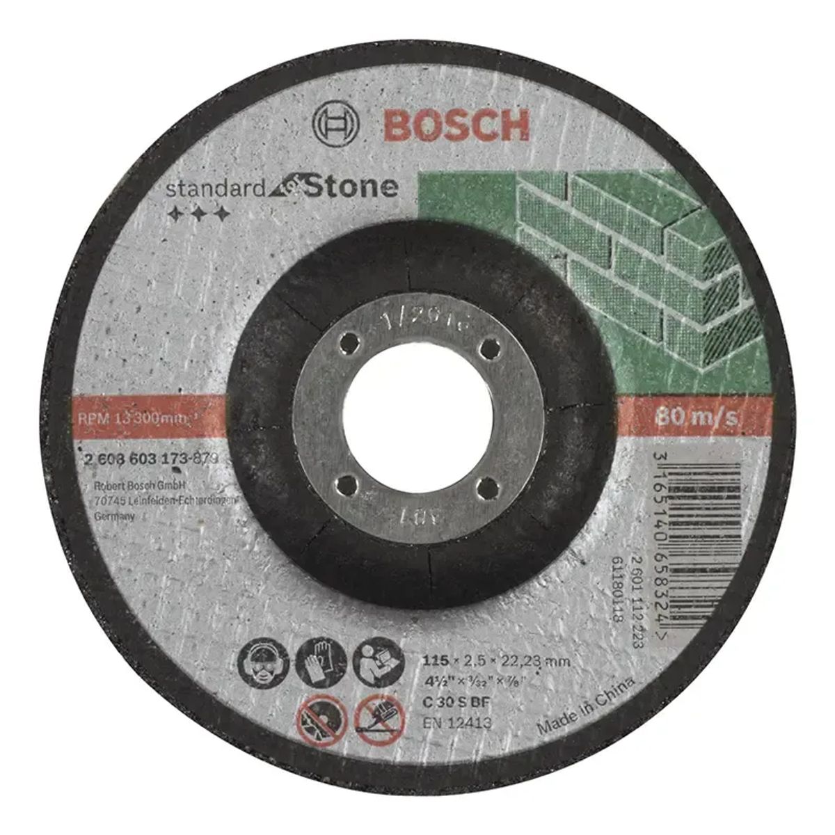 Bosch Skæreskive Sten 115x2,5mm Krøp Std - 2608603173