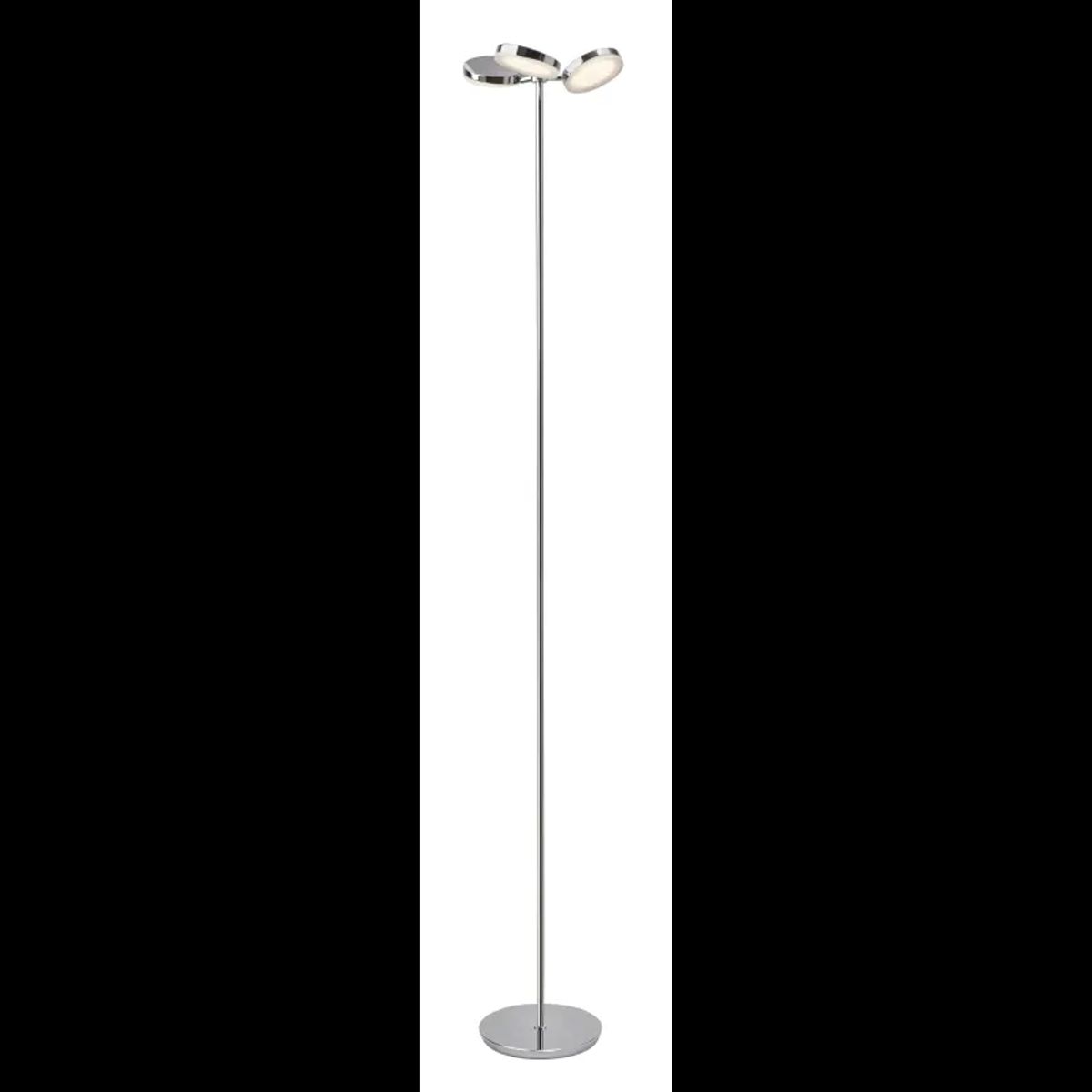 Sompex Gulvlampe Konge, 3lys Krom - Højde 154 cm