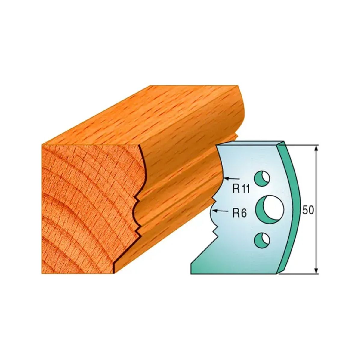 CMT Profilknive sæt 50mm nr. 503 - 690.503