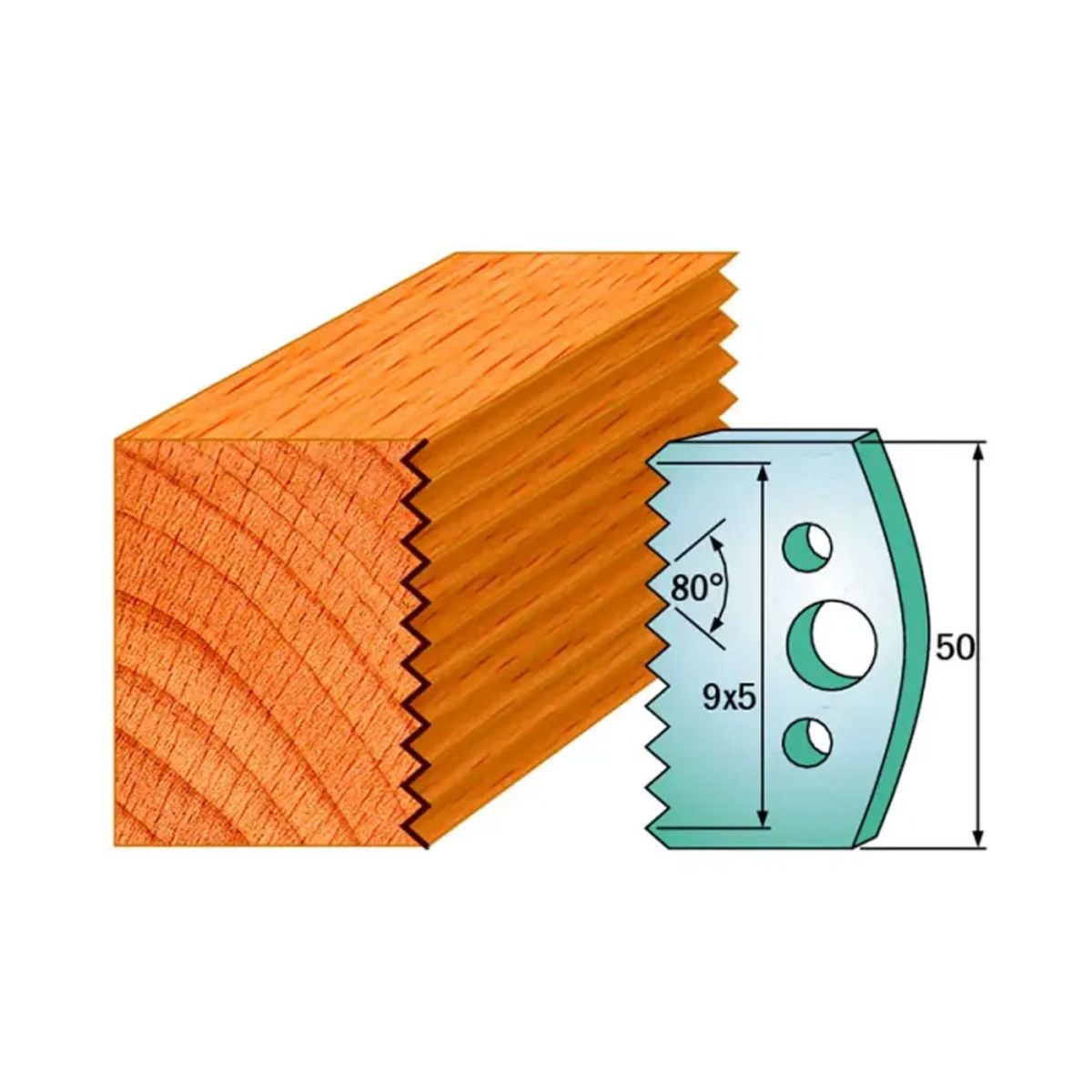 CMT Profilknive sæt 50mm nr. 524 - 690.524