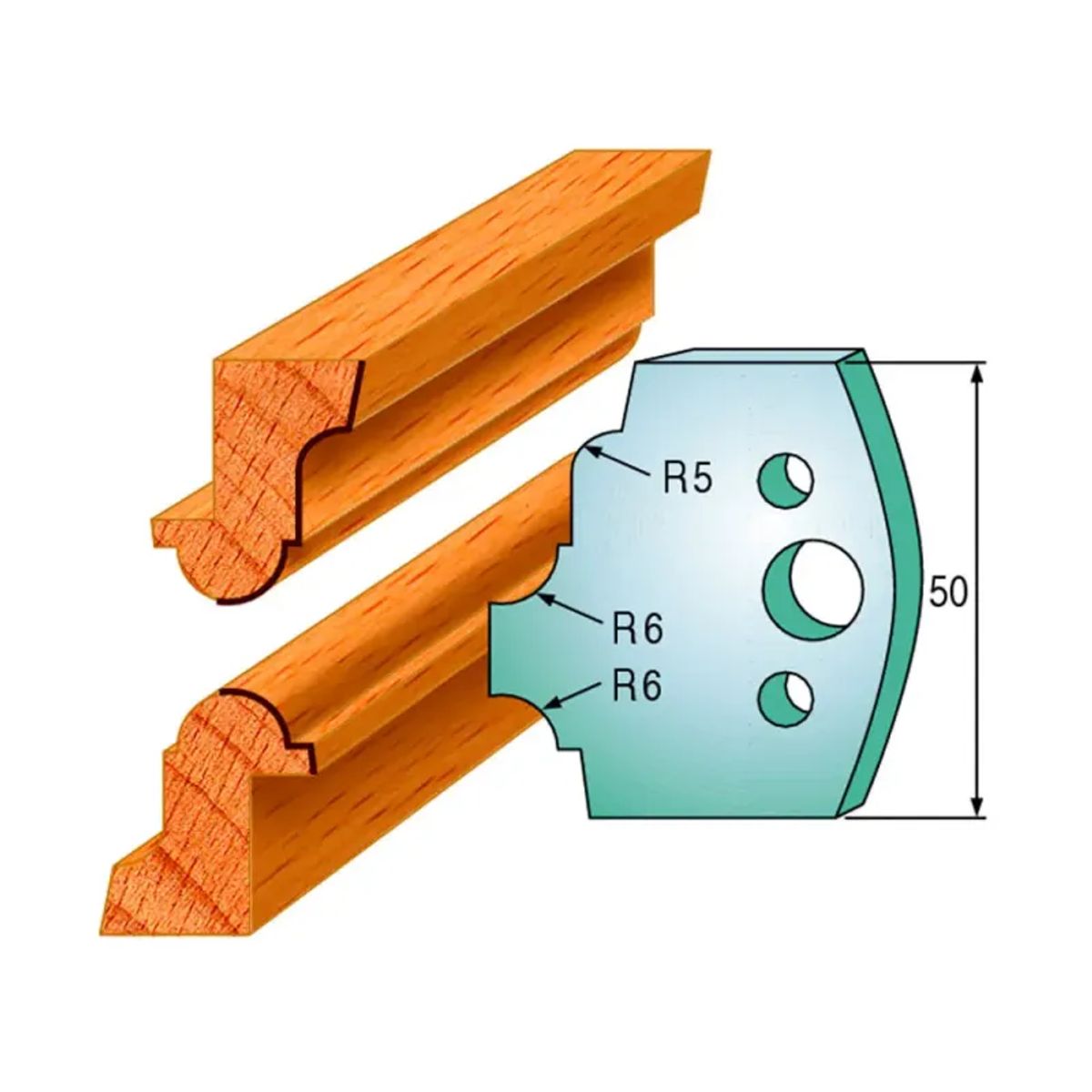 CMT Profilknive sæt 50mm nr. 542 - 690.542