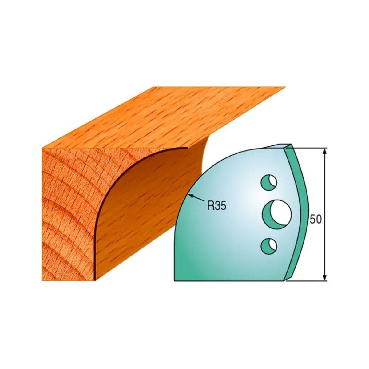 CMT Profilknive sæt 50mm nr. 564 - 690.564