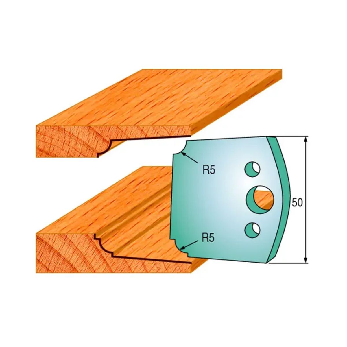 CMT Profilknive sæt 50mm nr. 579 - 690.579