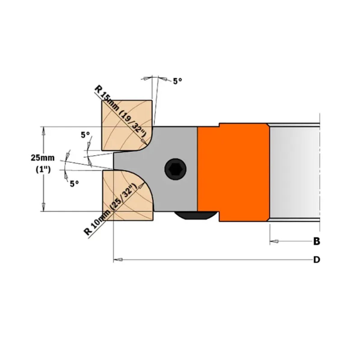 CMT Radieplatte R4/8 2 stk. CMT - 695.003.04