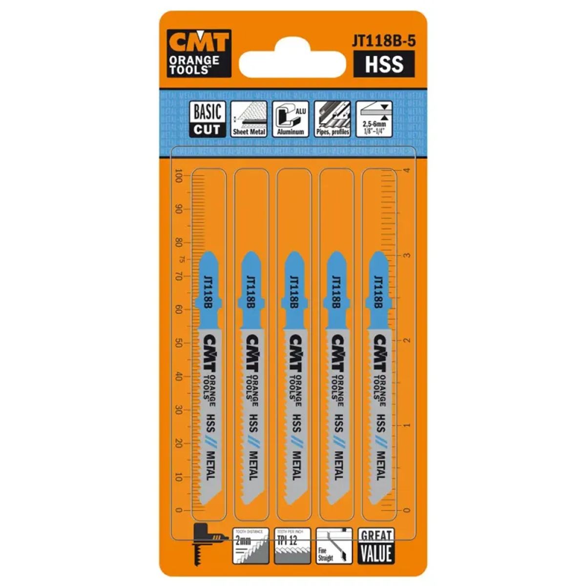 CMT Stiksavklinge 50mm HSS Metal Basic - JT118B-5