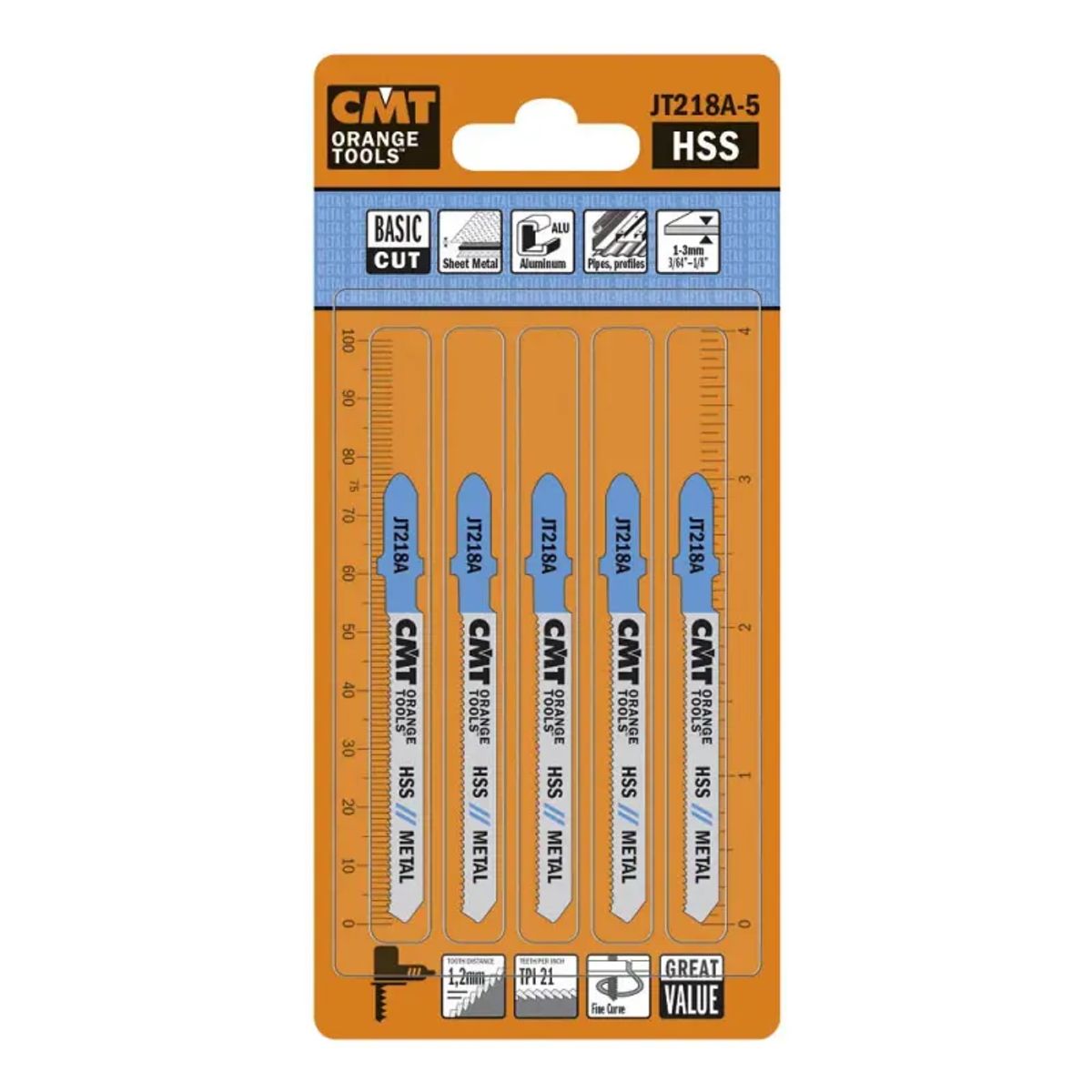 CMT Stiksavklinge 50mm HSS Metal Basic - JT218A-5