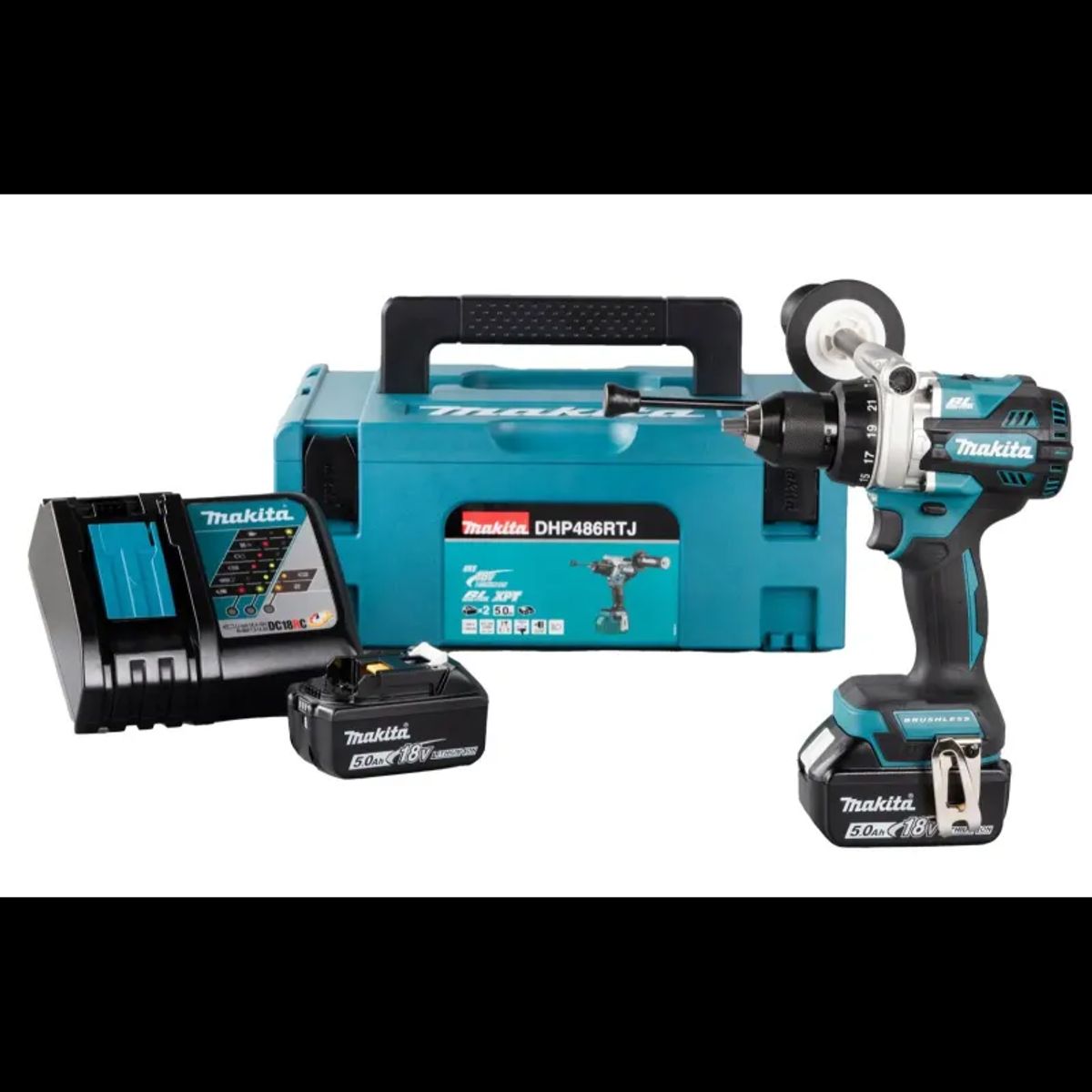 Makita Slagboremaskine 18v 5,0 Ah - DHP486RTJ