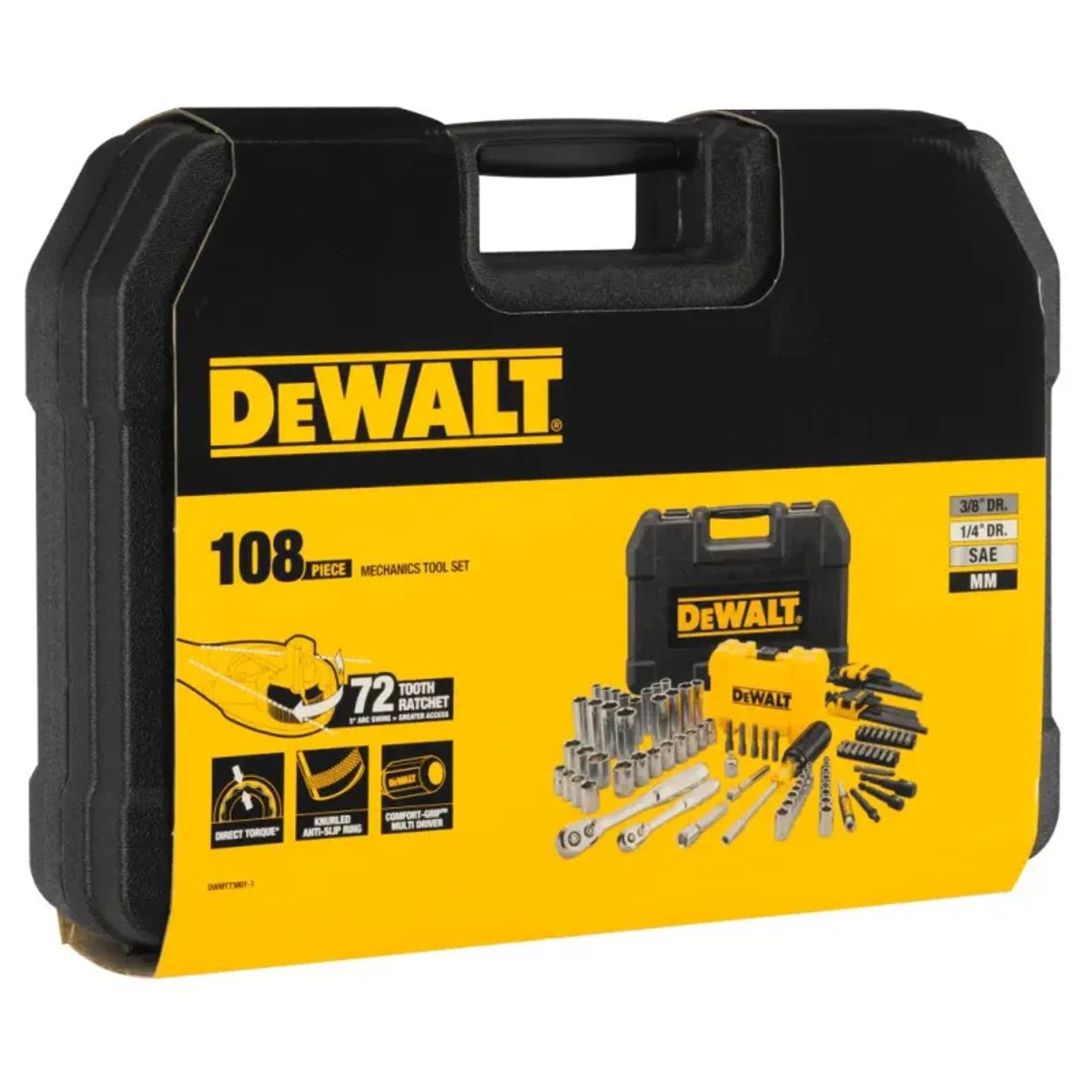 DeWALT Topnøglesæt 1/4" 3/8" 108 Stk - DWMT73801-1