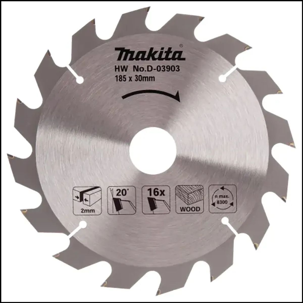 Makita Hm-klinge 185mm - B-31968