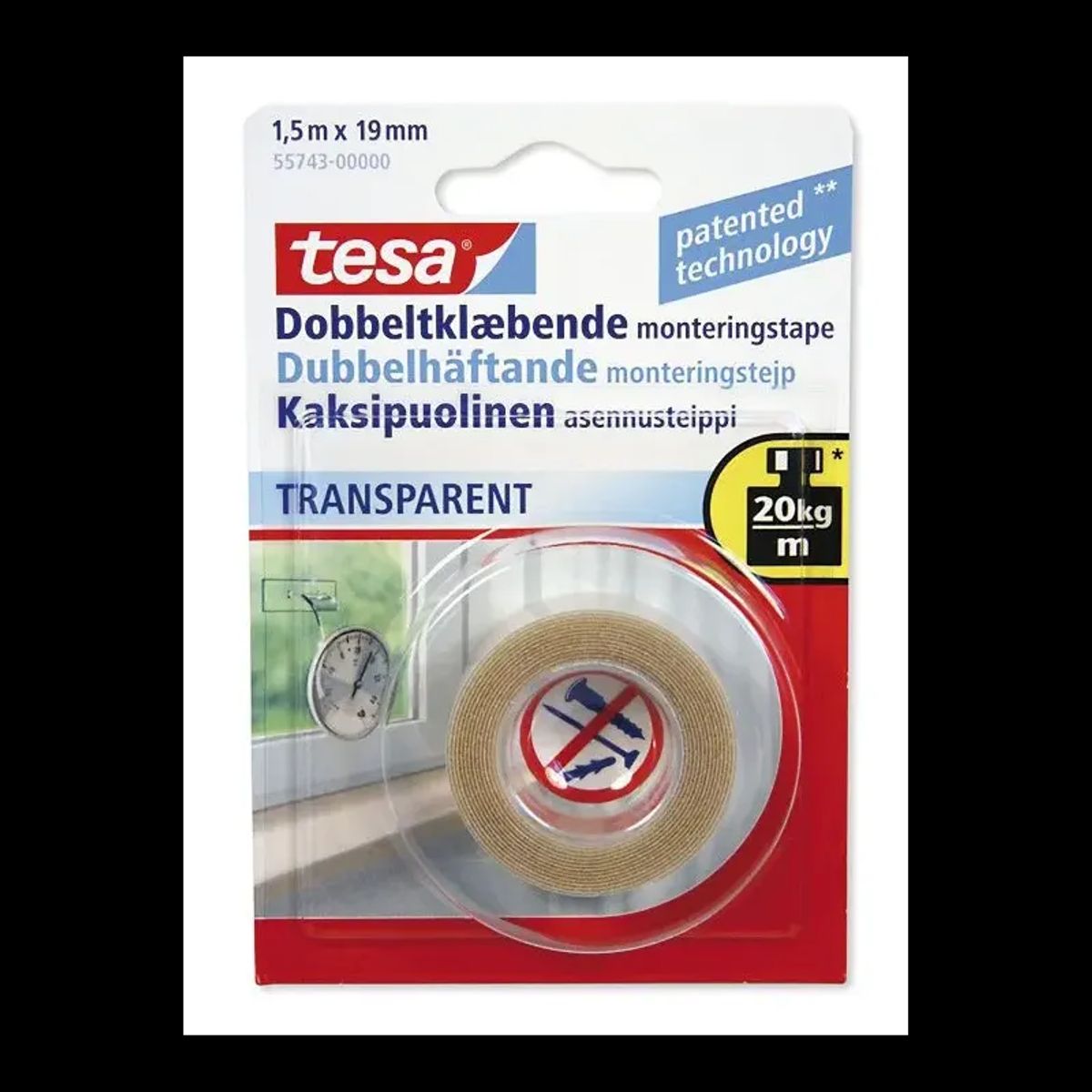 Tesa Dobbeltklæbende Tape 55743