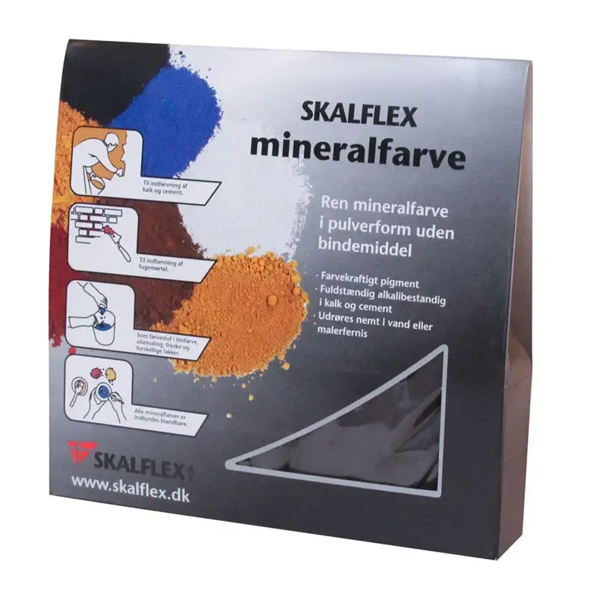 Skalflex Mineralfarve Oxydsort 300g