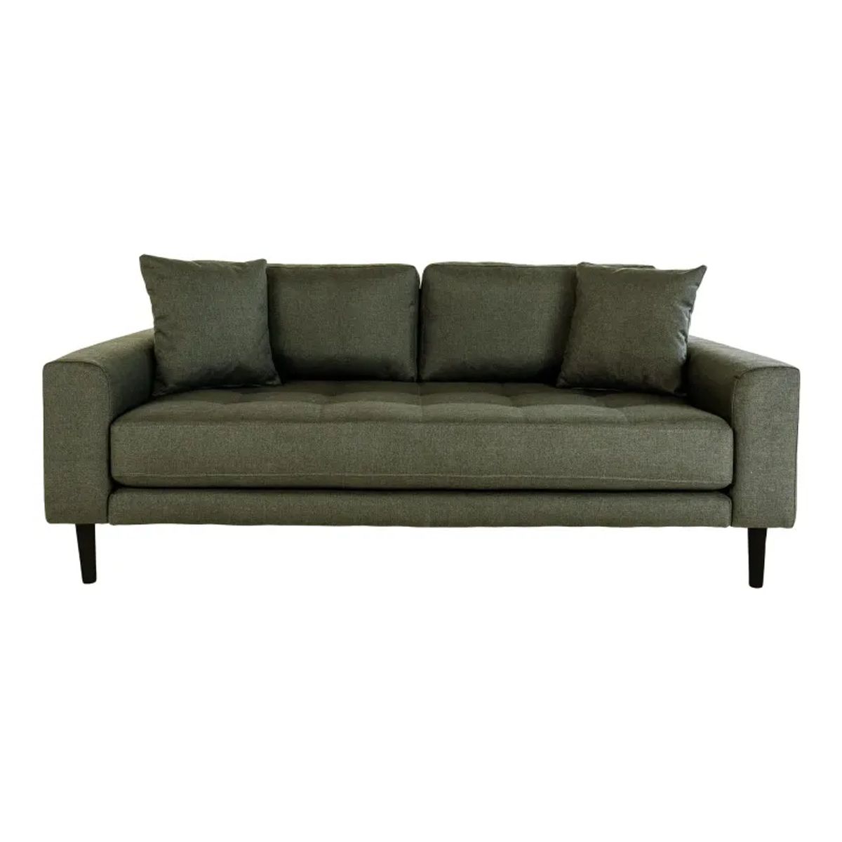 Sofa i olivengrøn med to puder HN1020 - 1301436