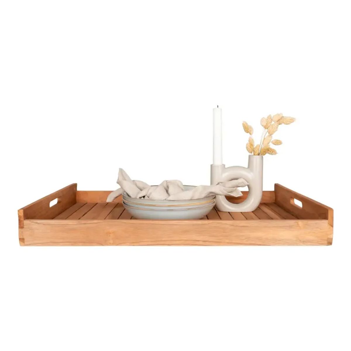 Bakke i teak. - 4601025