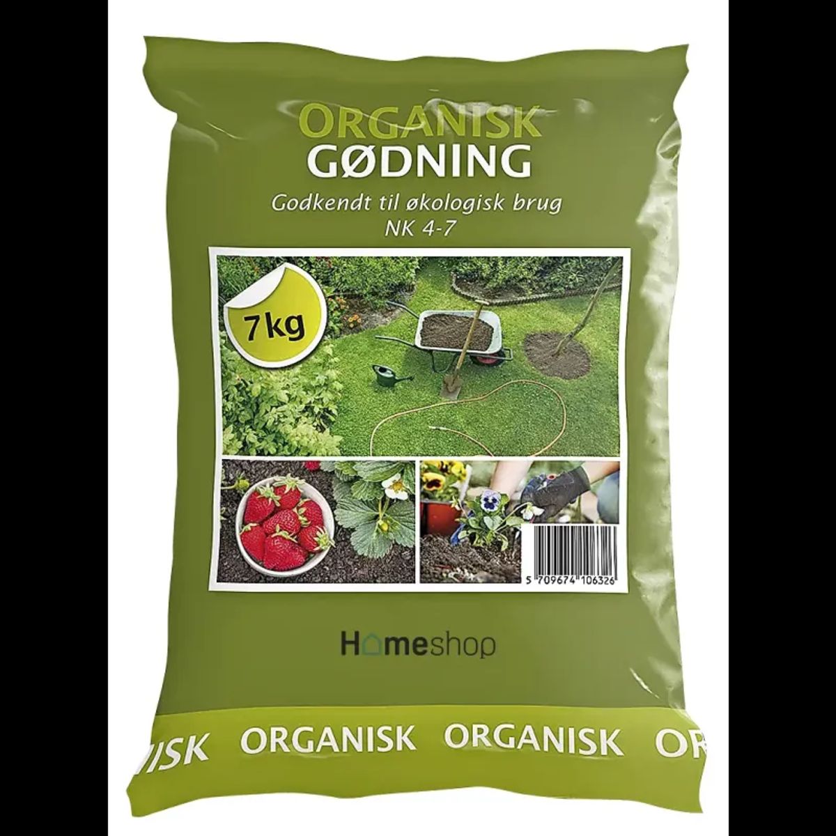 Homeshop Gødning Organisk Nk 4-7 - 7kg - 801PL1006