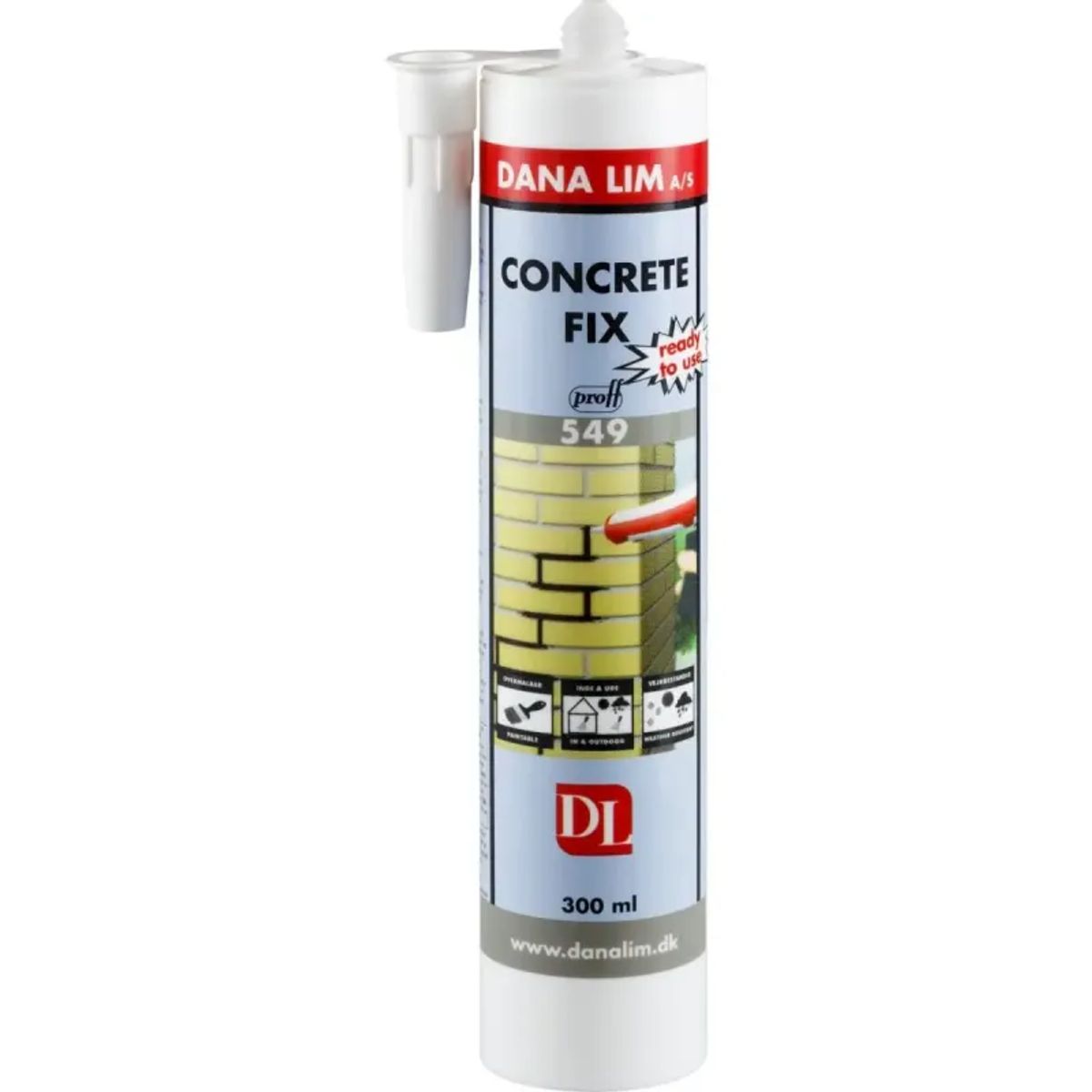 Dana Concrete Fix 549 300ml Cement Grå