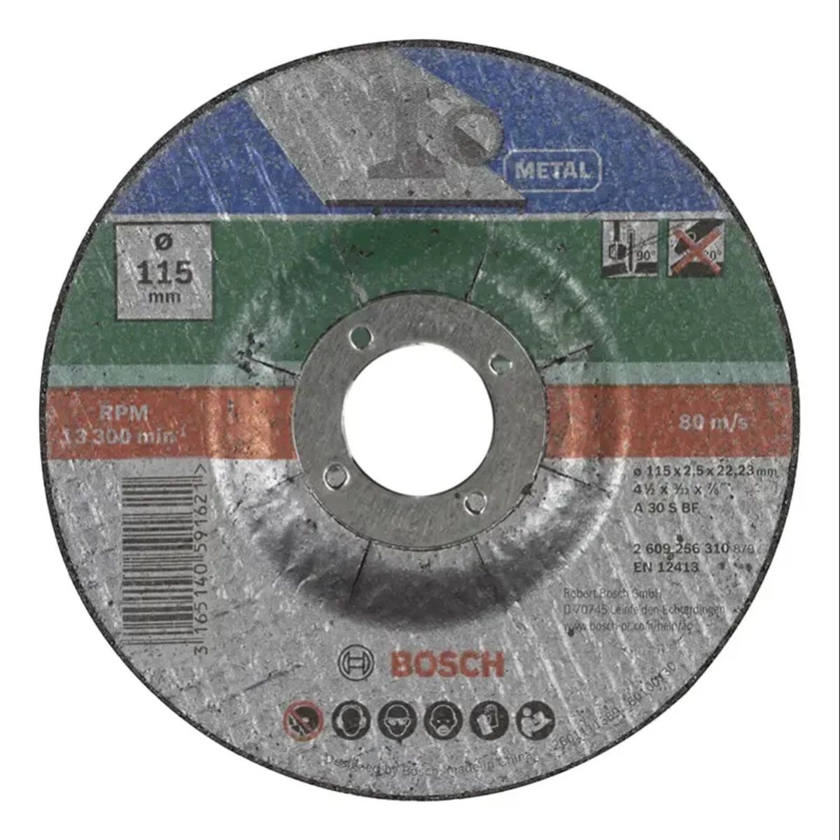 Bosch Skæreskive Metal 115x2,5mm Gl - 2609256310